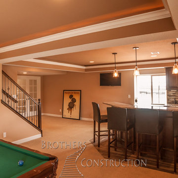 Two Basement Finishing Projects in Blackstone Country Club