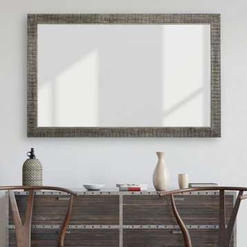 Huntington Framed Wall Mirror, Black, 20"x36"