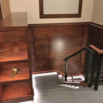 Shelf Lined Staircase