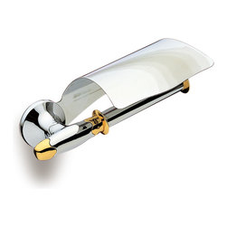 Secret Bath. Toilet paper holder. Chrome-gold. Filigrana collection - Toilet Paper Holders