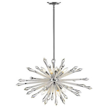 8 Light Chandelier in Contemporary Style - 31.5 Inches Wide by 18.25 Inches