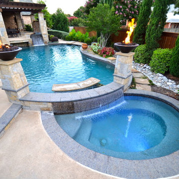 Colleyville Cascading Water Paradise