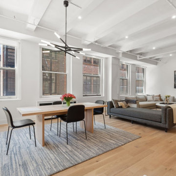 Airy Kitchen and Living Room
