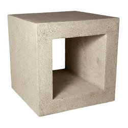 Zachary A. Design Lightweight Fiberglass Outdoor Furniture - Outdoor Side Tables