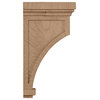 Fluted Mission Corbel, Cherry, 5 1/2"W x 5 1/2"D x 10"H