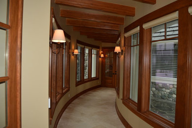 Example of a transitional hallway design in Seattle