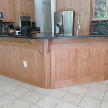 Kitchen Remodel in Maple With a Pecan Stain