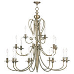 Livex Lighting - Caldwell Chandelier, Antique Brass - Refreshing and fashionable, decorate your ceiling with the Caldwell collection. Sweeping arms offer classic sophistication for your interior design. Antique brass finish complements it's elegant form.