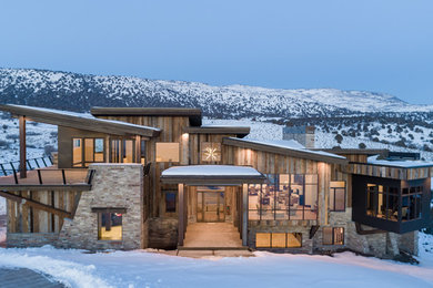 Trendy exterior home photo in Salt Lake City