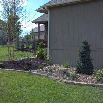 Landscaping for outdoor living room
