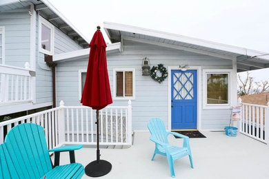 Mid-sized beach style rooftop deck photo in Orange County with no cover