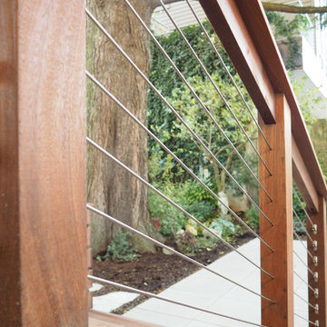 Smolski IPE deck with stainless steel cable railing
