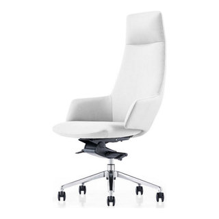 Modrest Gates Modern White High Back Executive Office Chair