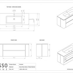 LUSSO STONE FONTANE MATT CONCRETE GREY VANITY UNIT AND BASIN - Products