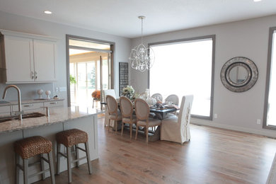 Dining room - transitional dining room idea in Cedar Rapids