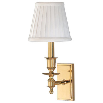 Ludlow 1-Light Wall Sconce, Aged Brass