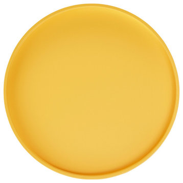 Zoe Retro, Mid Century Modern Tray Top Side Table, Yellow