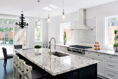 Example of a kitchen design in Boston