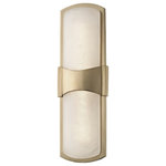 Hudson Valley - Hudson Valley Valencia LED Wall Sconce 3415-AGB - Aged Brass - This LED Wall Sconce from Hudson Valley has a finish of Aged Brass and fits in well with any Everyday Modern style decor.