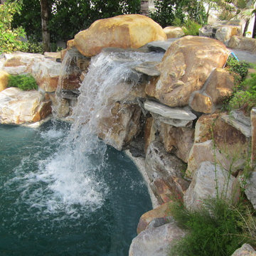 Pool waterfalls