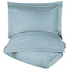 400 Thread Count Duvet Cover and Pillow Sham, Light Blue, King/California King
