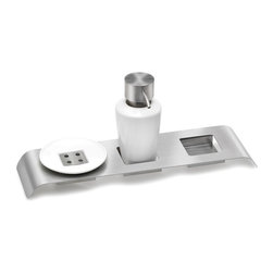 Blomus 68565 Liquo Triple Freestanding Stainless Steel Holder - Bathroom Accessories