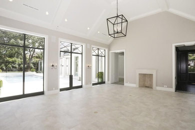 Inspiration for a transitional living room remodel in Other