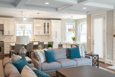Inspiration for a living room remodel in DC Metro