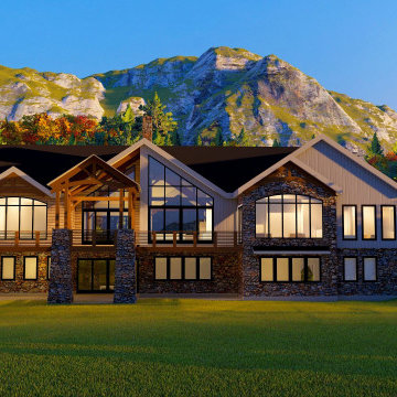 POST AND BEAM MOUNTAIN RETREAT