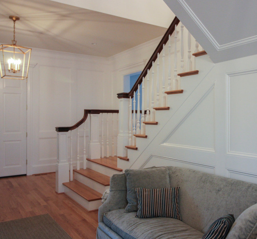 Elegant Wall-Mounted Craftsman Style Staircase, Arlington VA 22205