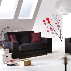 Kobe Loveseat in Escudo Black - Loveseats