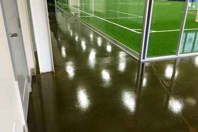 Acid Stained Polished Concrete Floor - Mystic Indoor Sports - 8