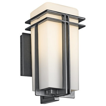 Tremillo 11.75" Small Outdoor Wall Light in Black
