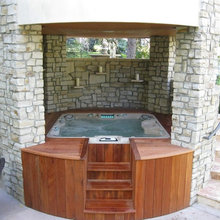 hot tub & deck