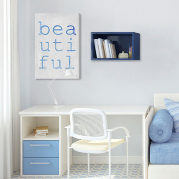 "Beautiful Indigo" Painting Print on Wrapped Canvas