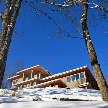 South Elevation, view from the Lake