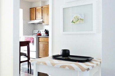 Eclectic kitchen in Ottawa.