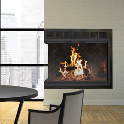 Stiletto Zero Clearance Corner Fireplace Door Inside Fit - Fireplace Accessories