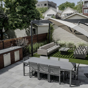 Old Town Modern Backyard