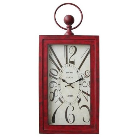 Yosemite Home Decor Wavin' Red Wall Clock