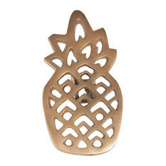 Colgador de piñas metálico y dorado URBAN