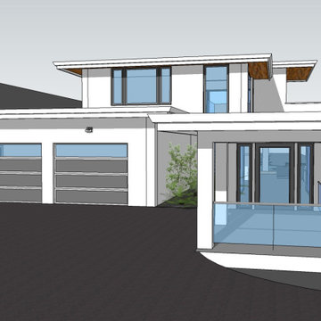 Zero Net Energy (ZNE) Contemporary new home