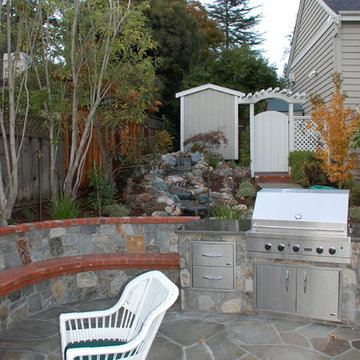 Bluestone Fireplace and BBQ, and Patio