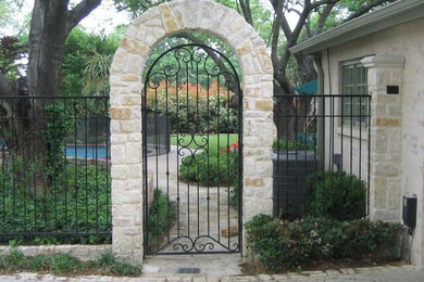 Inspiration for a modern entryway remodel in Dallas