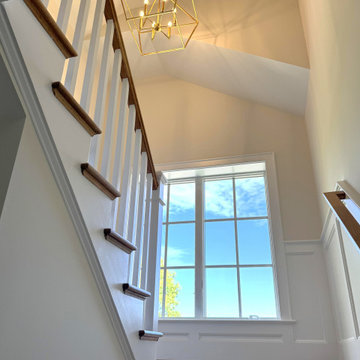 Project #141 | Timeless Switchback Staircase with Traditional Box Newels