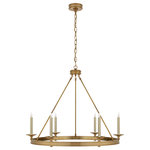 Visual Comfort & Co. - Launceton Ring Chandelier in Antique-Burnished Brass - Launceton Ring Chandelier in Antique-Burnished Brass