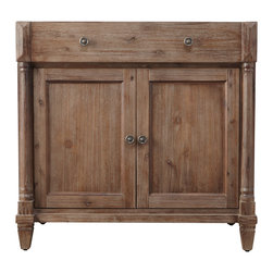 36" Neeson Vessel Sink Vanity-Rustic Brown - Products