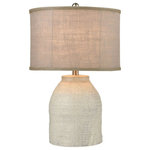 Elk Home - Elk Home 77131 White Harbour - One Light Table Lamp - Add natural tones and textures to a room with theWhite Harbour One Li Grey Blue Grey Burla *UL Approved: YES Energy Star Qualified: n/a ADA Certified: n/a  *Number of Lights: Lamp: 1-*Wattage:150w A19 bulb(s) *Bulb Included:No *Bulb Type:A19 *Finish Type:Grey Blue