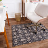 Alhambra Black and Gray Rug'd Chair Mat, 36"x48", .25" Pile Height