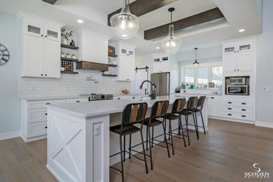 Example of a cottage kitchen design in Other